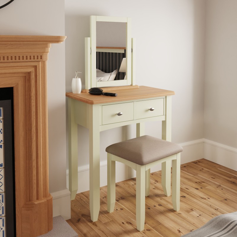 DC GA Dressing Table Pure White/Light Oak